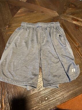 Russell Athletic Light Gray Mens Performance Shorts